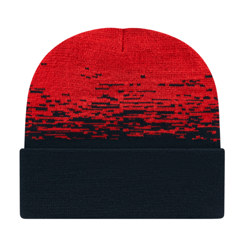 Cap America RKS12 Static Pattern Knit Cap with Cuff Unisex Accessories Hats & Caps
