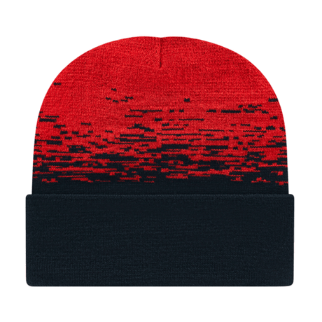 Cap America RKS12 Static Pattern Knit Cap with Cuff Unisex Accessories Hats & Caps