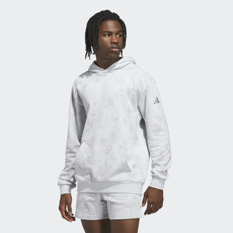 adidas Men's Mahomes Iced Time French Terry Hoodie Tall Mens Apparel Sweatshirts & Fleece