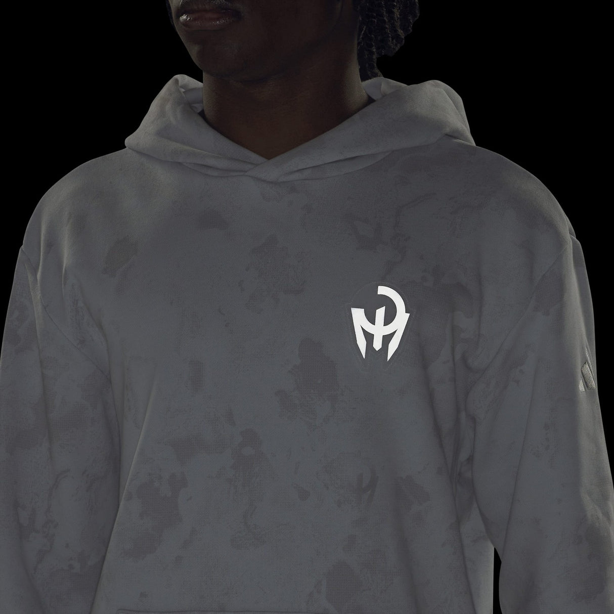 adidas Men's Mahomes Iced Time French Terry Hoodie Tall Mens Apparel Sweatshirts & Fleece