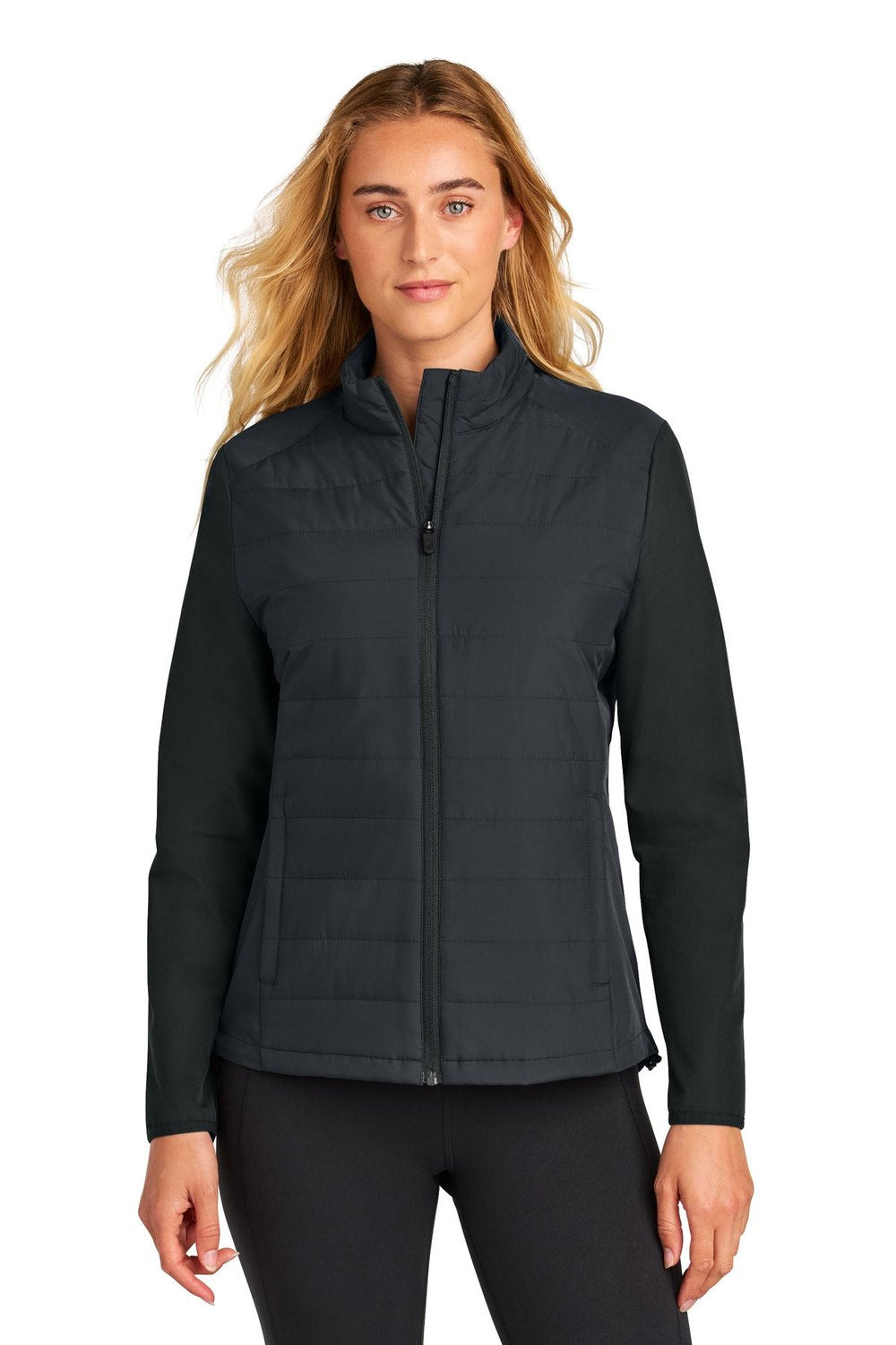 Sport-Tek Women's Teknical Hybrid Jacket LST940 Womens Apparel Jackets & Vests