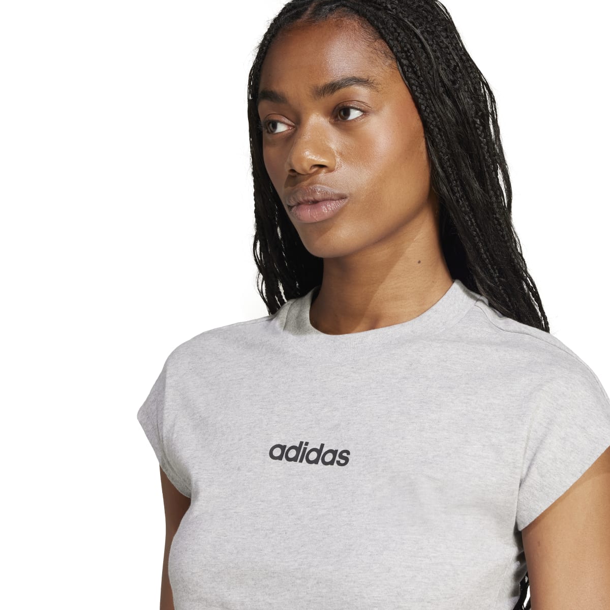 adidas Women's Essentials Linear Cotton T-Shirt Womens Apparel Shirts & Tops
