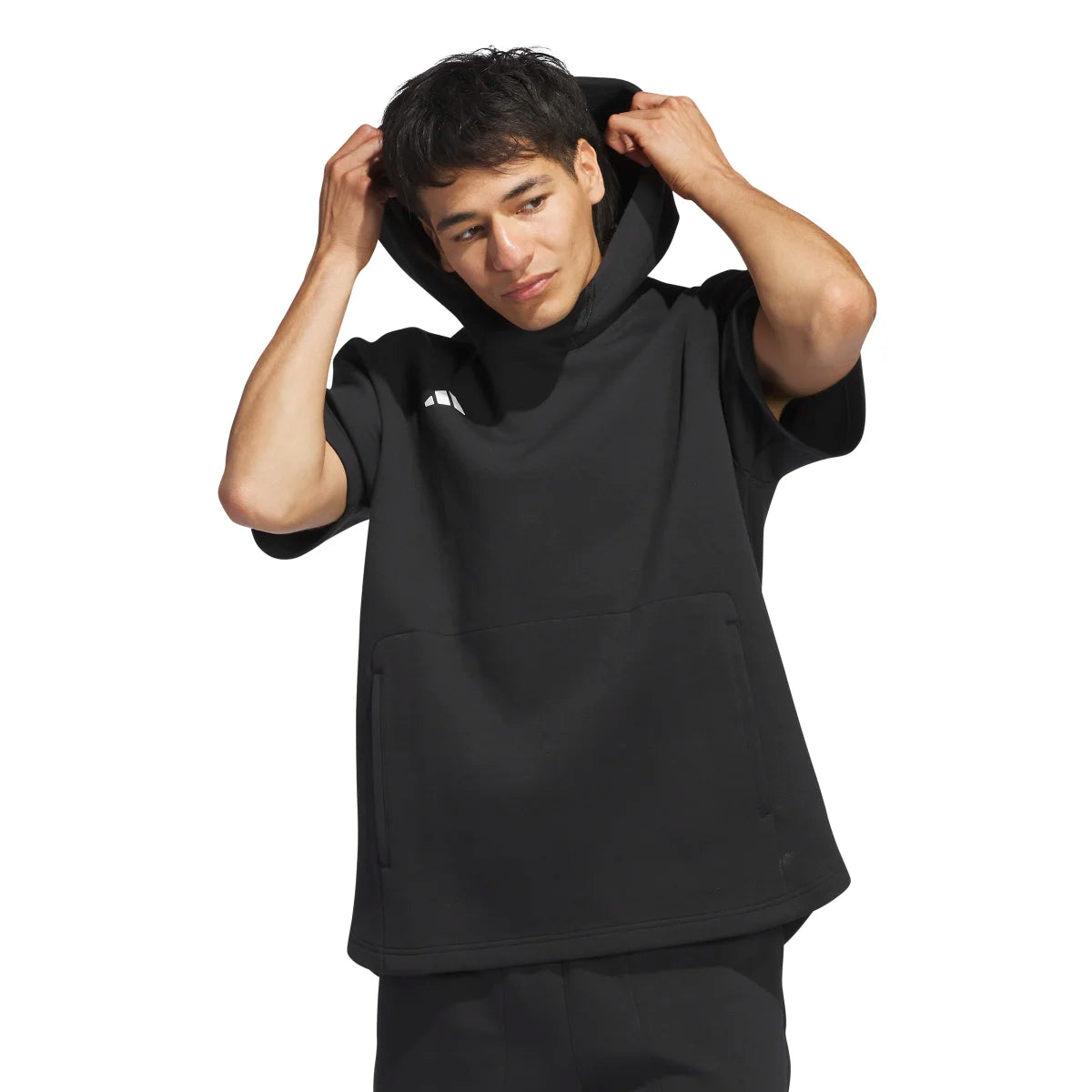 adidas Men's Dugout Short Sleeve Baseball Hoodie Baseball Cage Jackets All