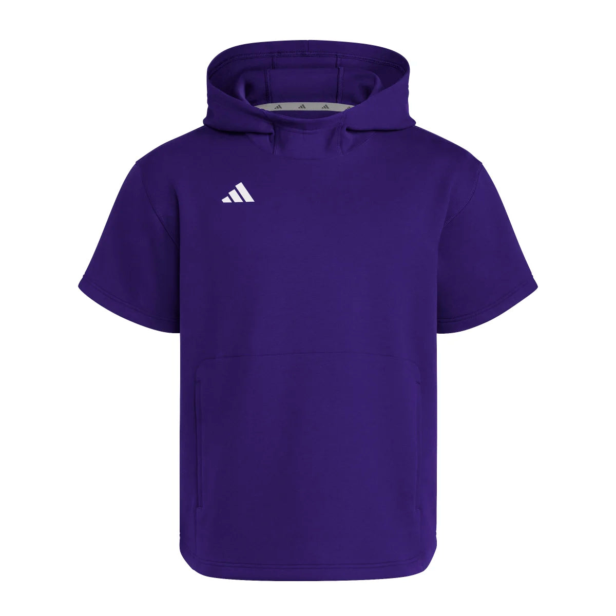 adidas Men's Dugout Short Sleeve Baseball Hoodie Baseball Cage Jackets All
