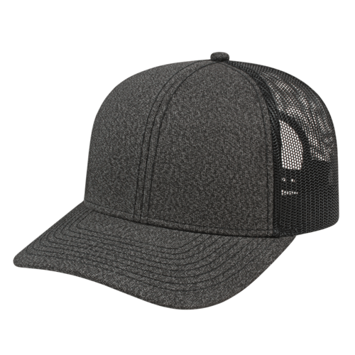 Cap America i8518 Premium Mélange Trucker Mesh Back Cap Unisex Accessories Hats & Caps