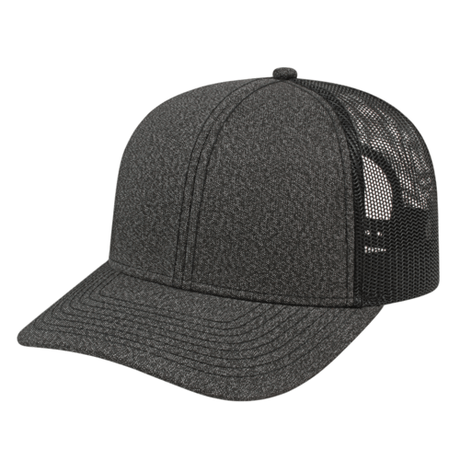 Cap America i8518 Premium Mélange Trucker Mesh Back Cap Unisex Accessories Hats & Caps