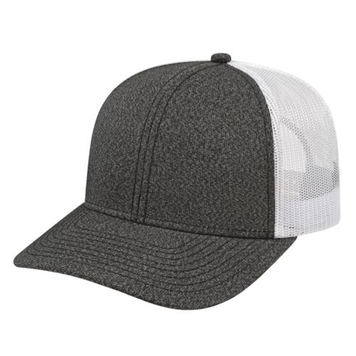 Cap America i8518 Premium Mélange Trucker Mesh Back Cap Unisex Accessories Hats & Caps