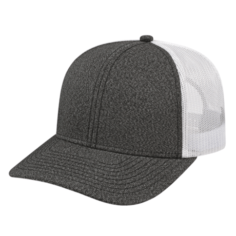Cap America i8518 Premium Mélange Trucker Mesh Back Cap Unisex Accessories Hats & Caps