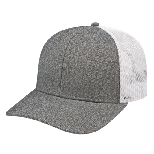 Cap America i8518 Premium Mélange Trucker Mesh Back Cap Unisex Accessories Hats & Caps
