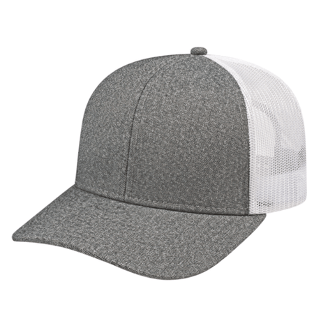 Cap America i8518 Premium Mélange Trucker Mesh Back Cap Unisex Accessories Hats & Caps