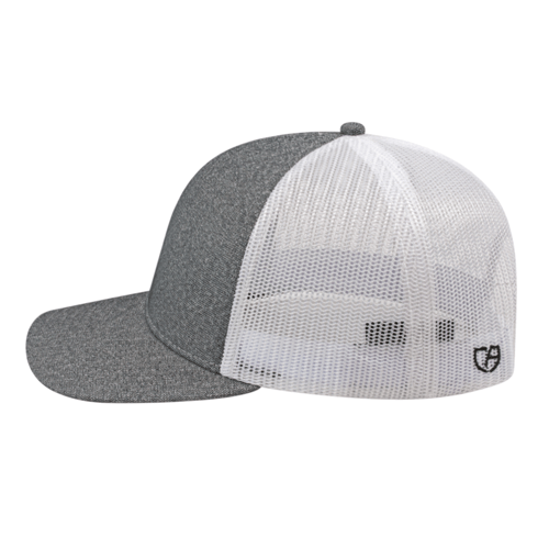 Cap America i8518 Premium Mélange Trucker Mesh Back Cap Unisex Accessories Hats & Caps