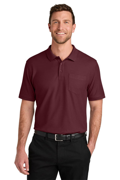 Port Authority Men's Wearever Signature Pique Pocket Polo K200P Mens Apparel Shirts & Tops