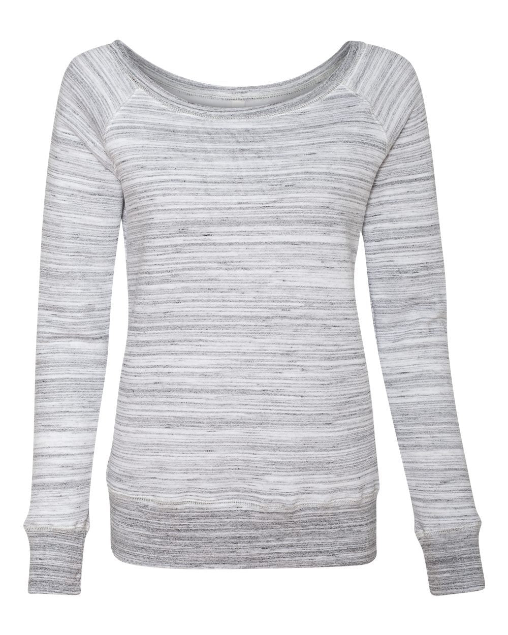 BELLA + CANVAS Women's Sponge Fleece Wide-Neck Sweatshirt BC7501