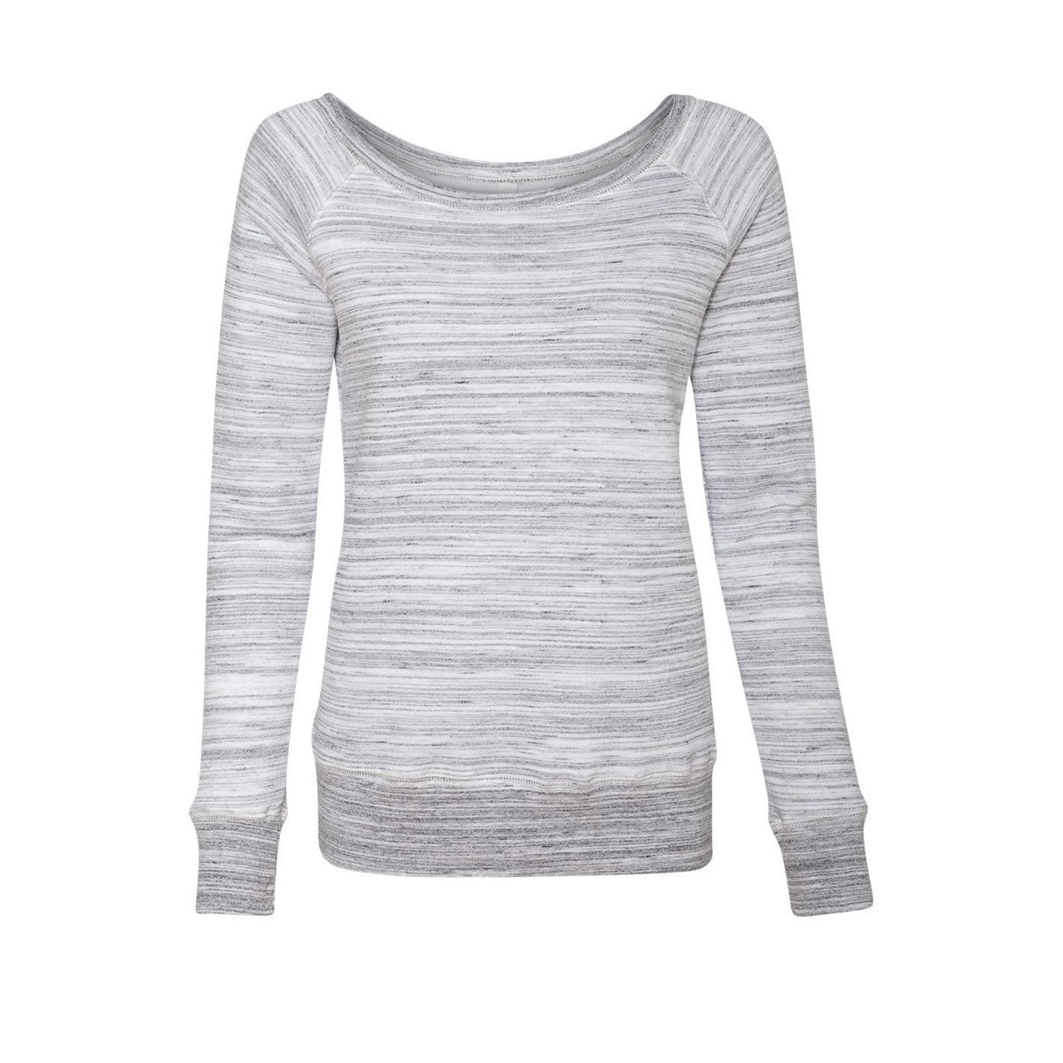 BELLA + CANVAS Women's Sponge Fleece Wide-Neck Sweatshirt BC7501