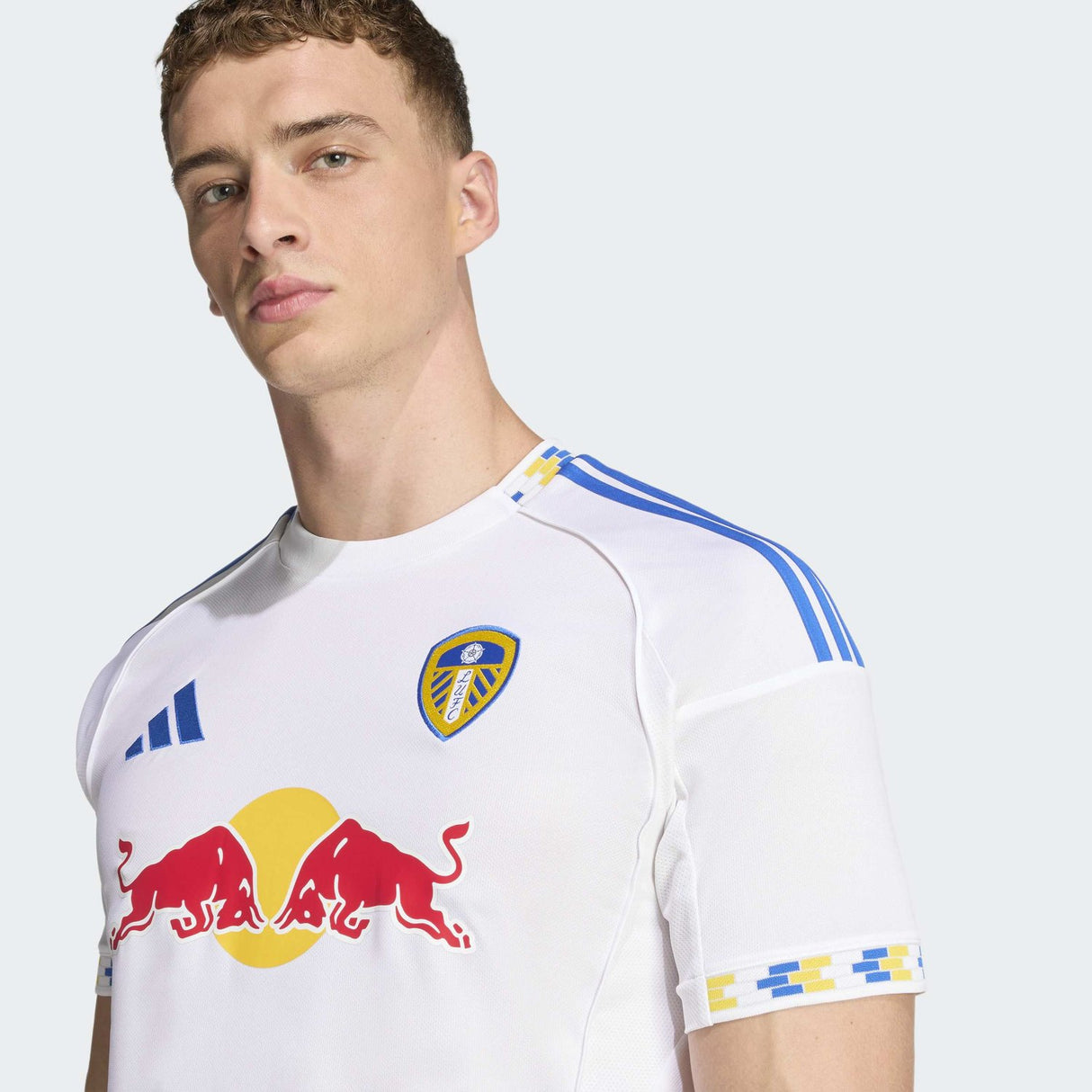 adidas Men's Leeds United FC 25/26 Home Jersey Soccer Uniforms & Apparel All