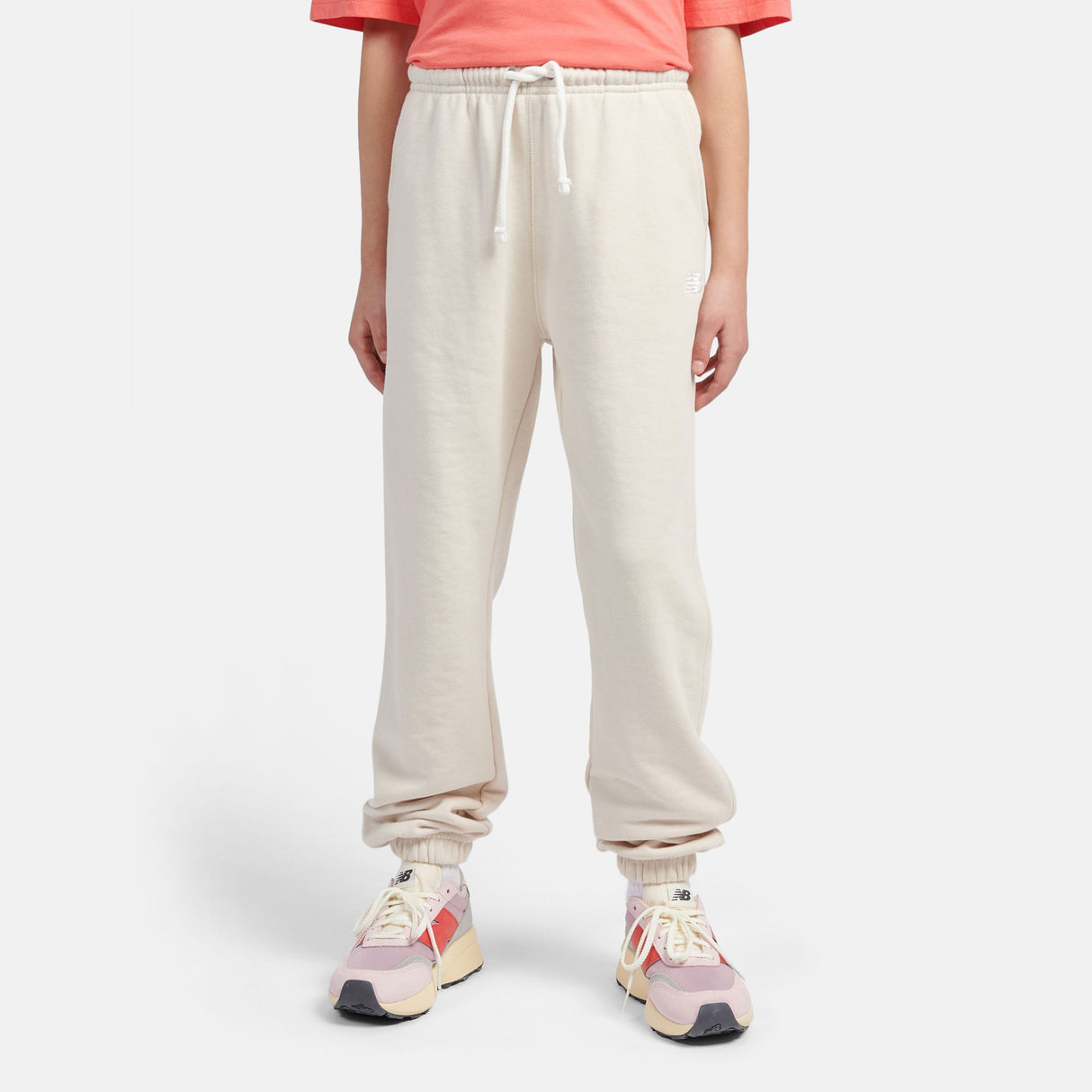 New Balance Youth French Terry Small Logo Jogger Youth Apparel Pants & Shorts