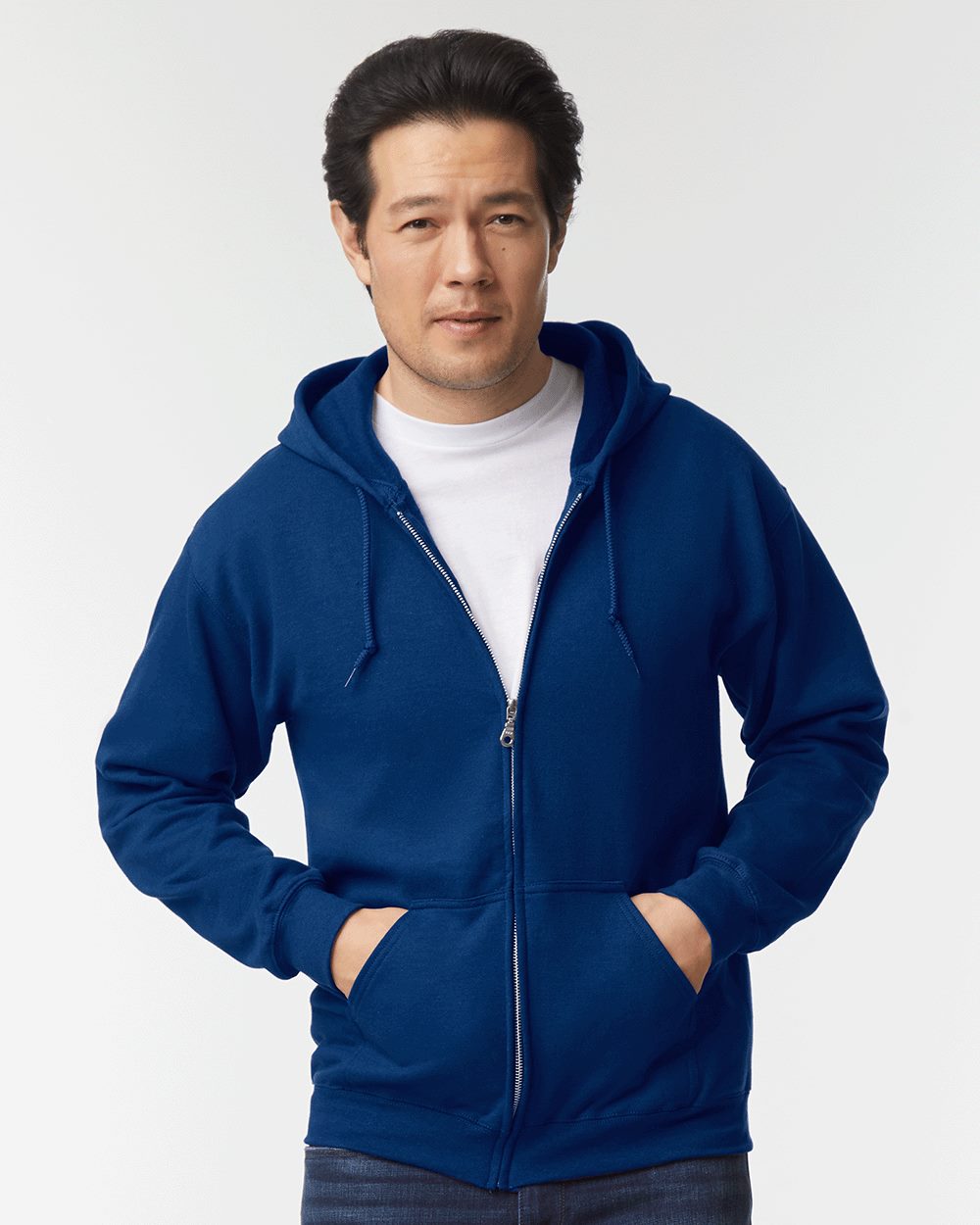 Gildan Men's Heavy Blend Full-Zip Hooded Sweatshirt 18600 Mens Apparel Sweatshirts & Fleece