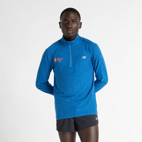 New Balance Men's NYC Marathon Space Dye 1/4 Zip Mens Apparel Sweatshirts & Fleece