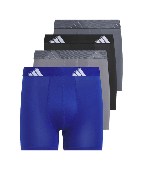 adidas Youth Microfiber 4-Pack Boxer Brief Unisex Accessories Socks