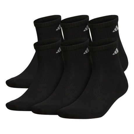 adidas Men's Athletic Cushioned Quarter Socks 3-Pairs Unisex Accessories Socks