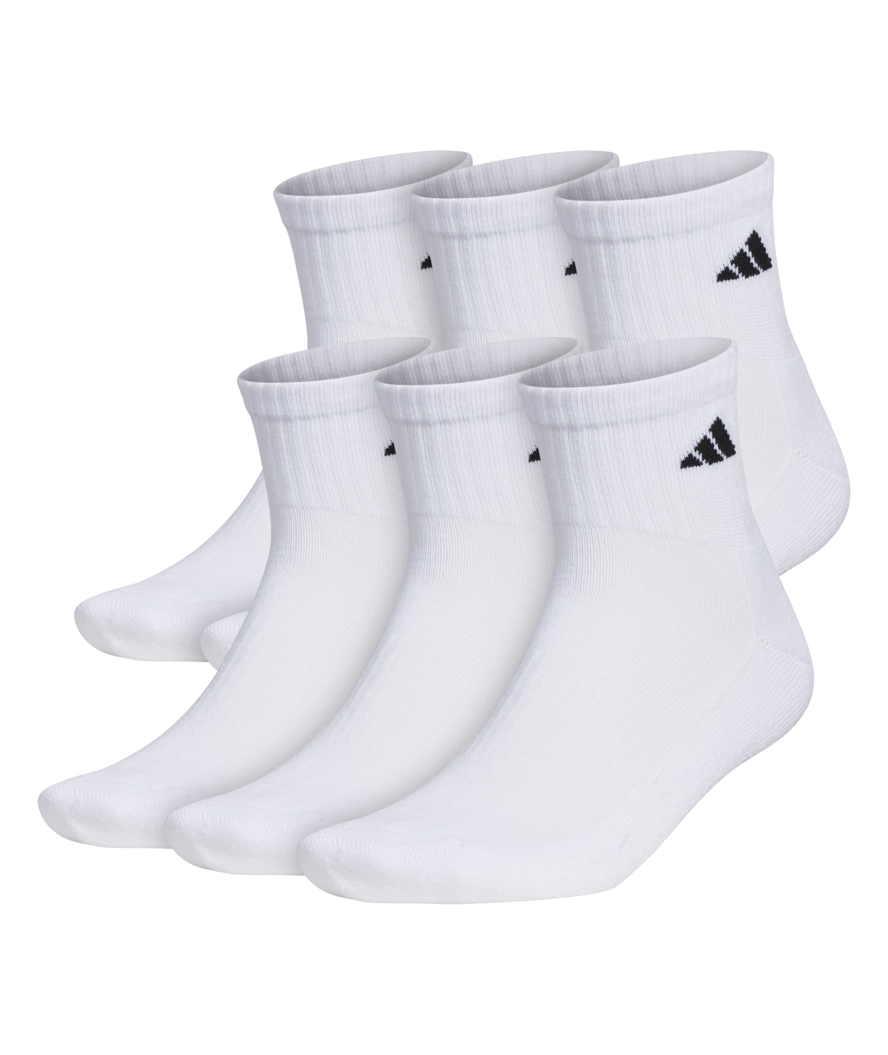 adidas Men's Athletic Cushioned Quarter Socks 3-Pairs Unisex Accessories Socks