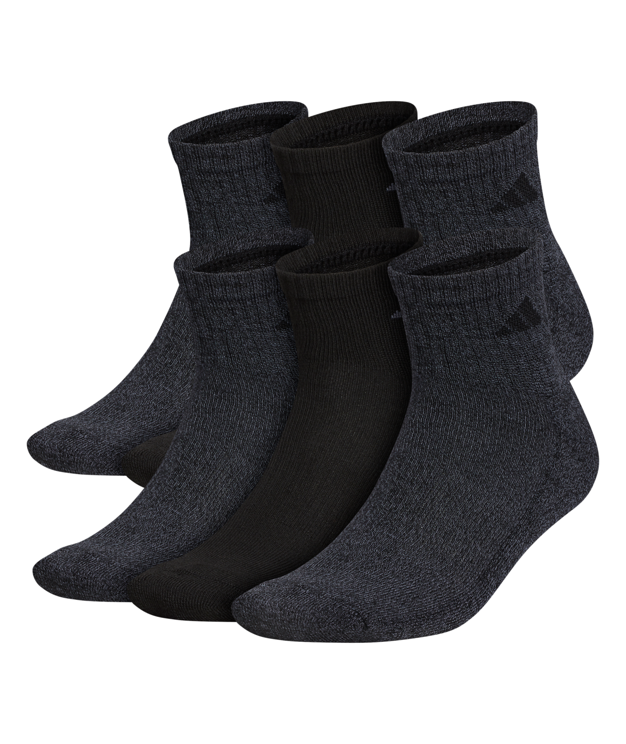 adidas Men's Athletic Cushioned Quarter Socks 3-Pairs Unisex Accessories Socks