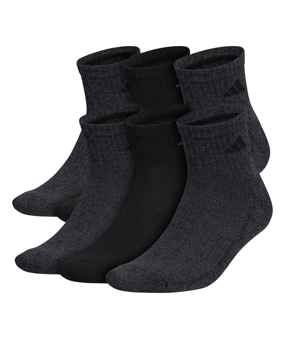 adidas Men's Athletic Cushioned Quarter Socks (3-Pairs)-1