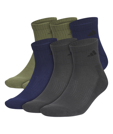 adidas Men's Athletic Cushioned Quarter Socks 3-Pairs Unisex Accessories Socks