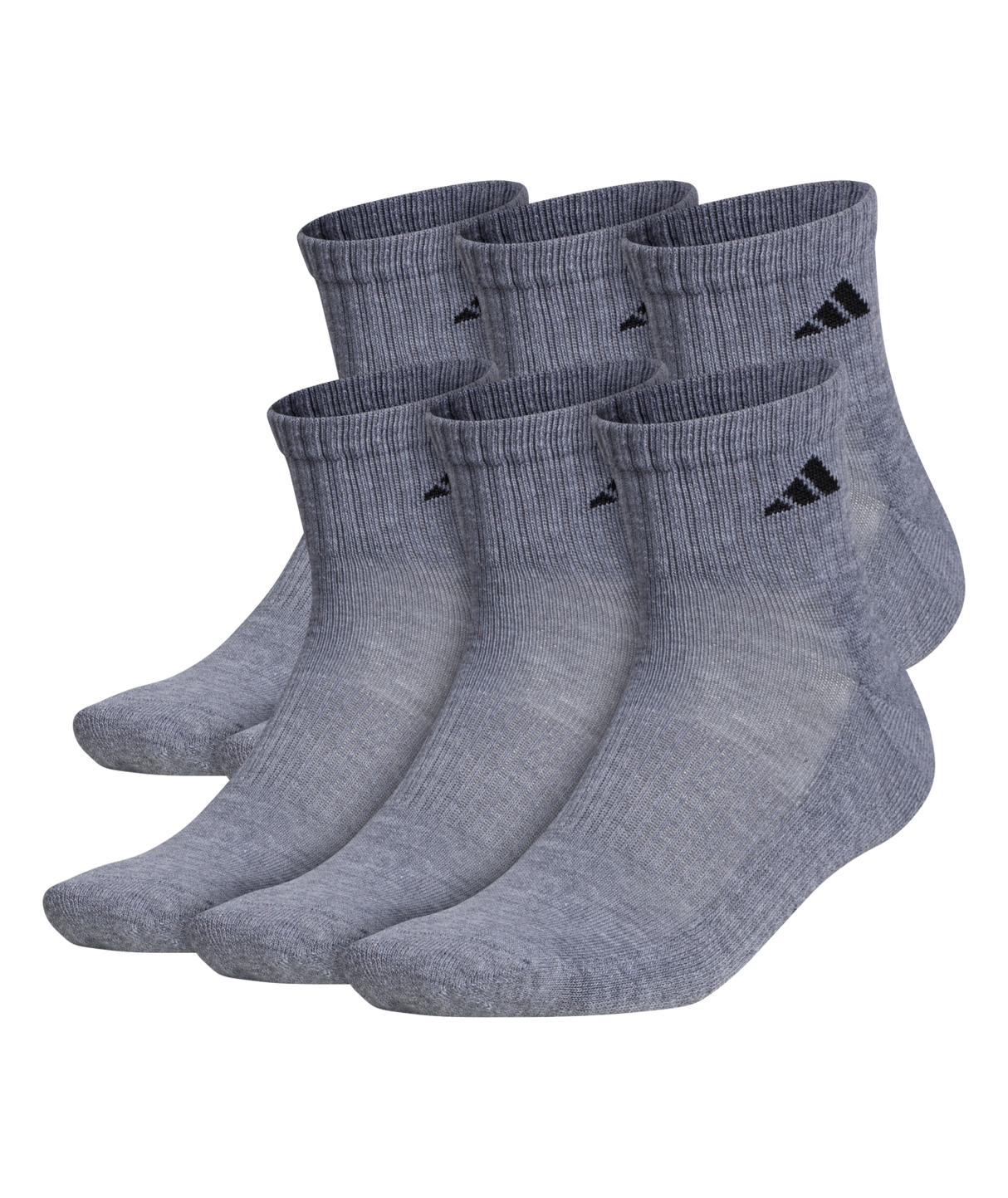 adidas Men's Athletic Cushioned Quarter Socks 3-Pairs Unisex Accessories Socks