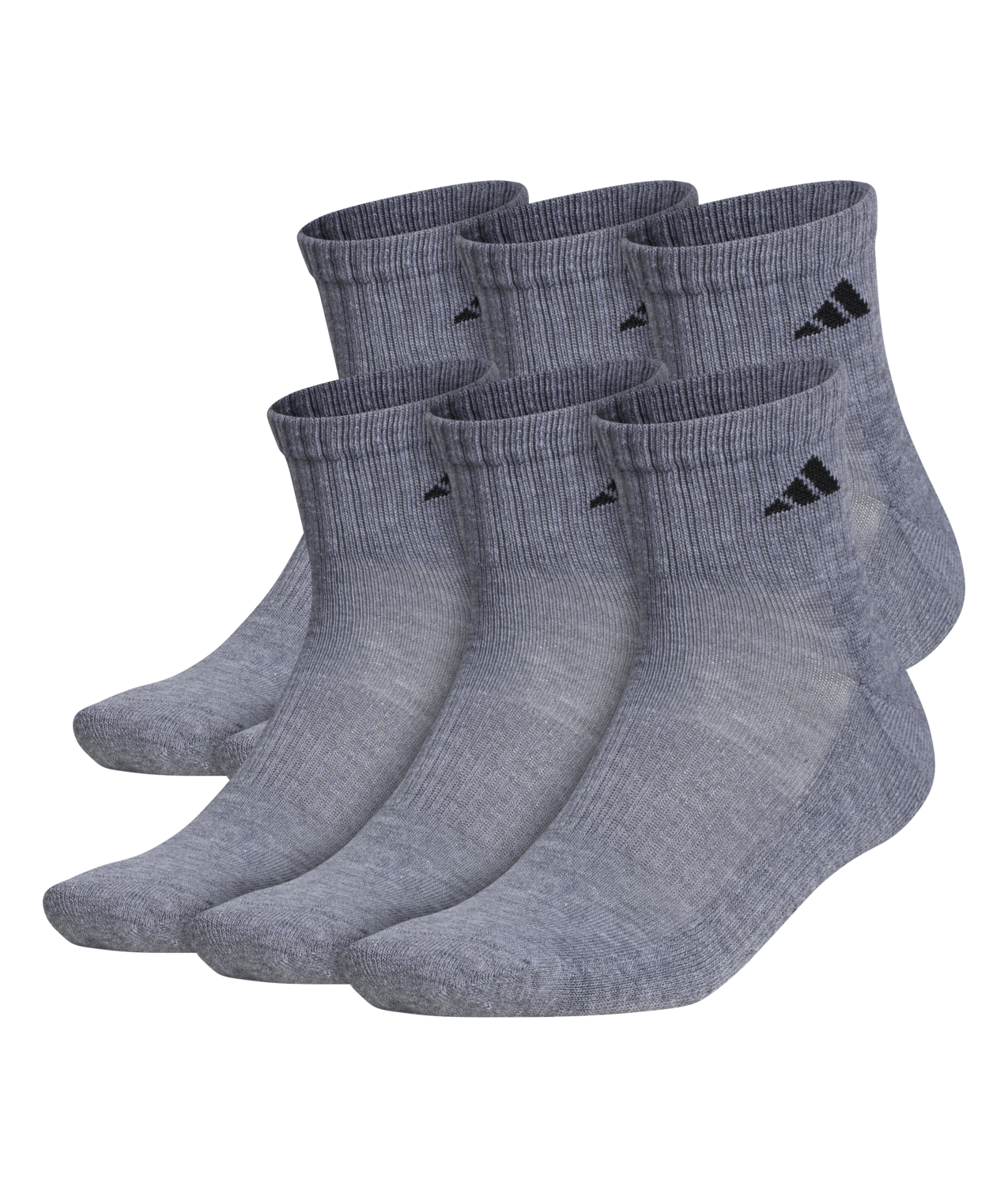 adidas Men's Athletic Cushioned Quarter Socks 3-Pairs Unisex Accessories Socks