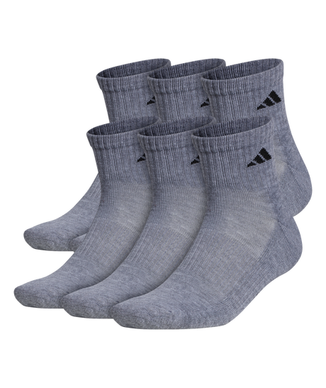 adidas Men's Athletic Cushioned Quarter Socks 3-Pairs Unisex Accessories Socks