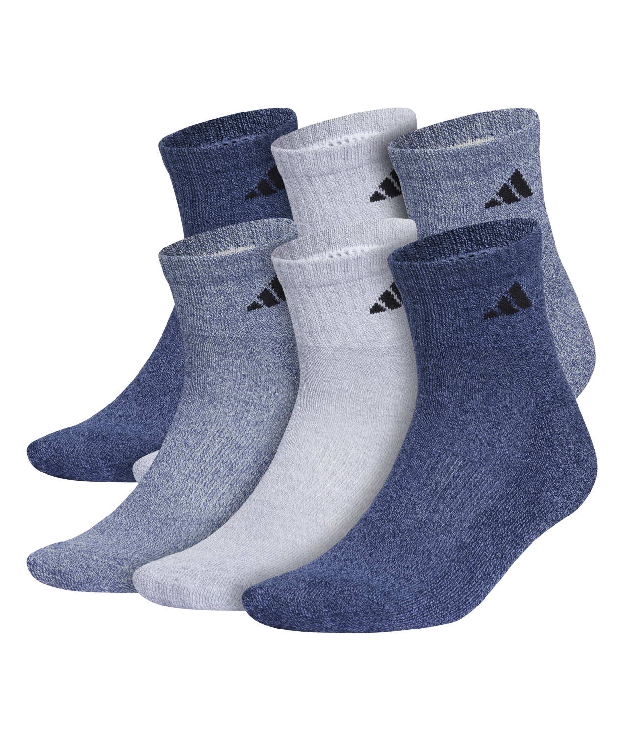 adidas Men's Athletic Cushioned Quarter Socks 3-Pairs Unisex Accessories Socks