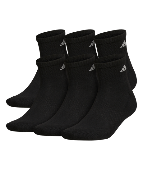 adidas Men's Athletic Cushioned Quarter Socks 3-Pairs Unisex Accessories Socks