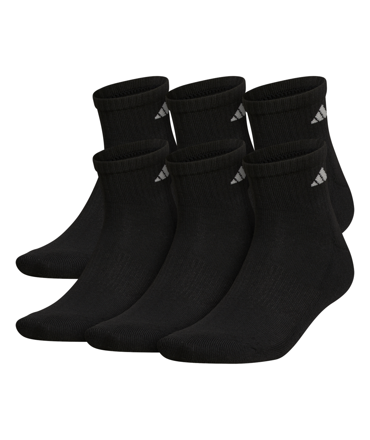 adidas Men's Athletic Cushioned Quarter Socks (3-Pairs)-1
