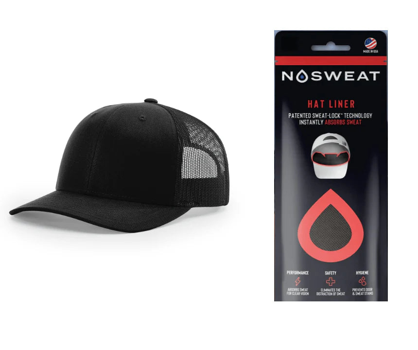 Richardson 112 Trucker Hat with NoSweat Hat Liner Combo Unisex Accessories Hats & Caps