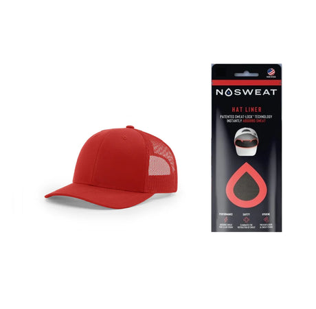 Richardson 112 Trucker Hat with NoSweat Hat Liner Combo Unisex Accessories Hats & Caps