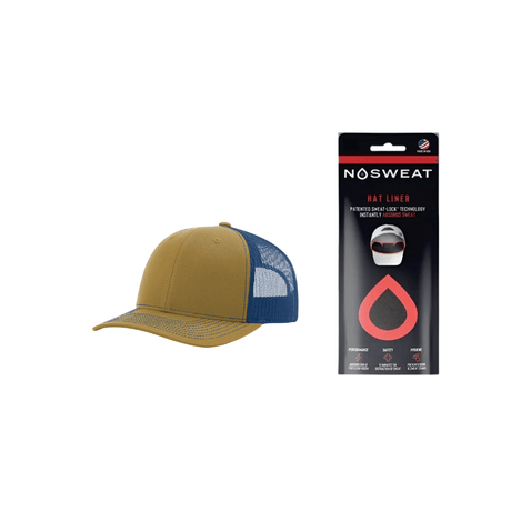 Richardson 112 Trucker Hat with NoSweat Hat Liner Combo Unisex Accessories Hats & Caps