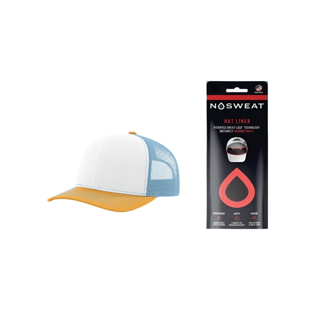 Richardson 112 Trucker Hat with NoSweat Hat Liner Combo Unisex Accessories Hats & Caps