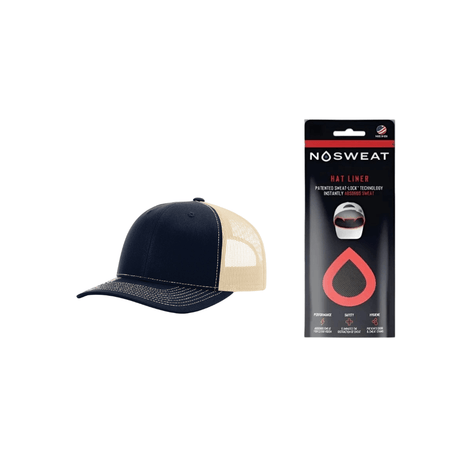 Richardson 112 Trucker Hat with NoSweat Hat Liner Combo Unisex Accessories Hats & Caps