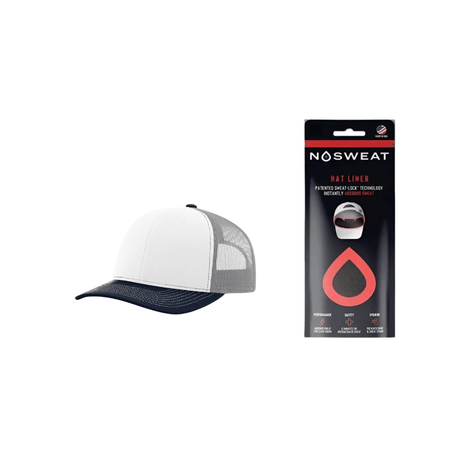 Richardson 112 Trucker Hat with NoSweat Hat Liner Combo Unisex Accessories Hats & Caps