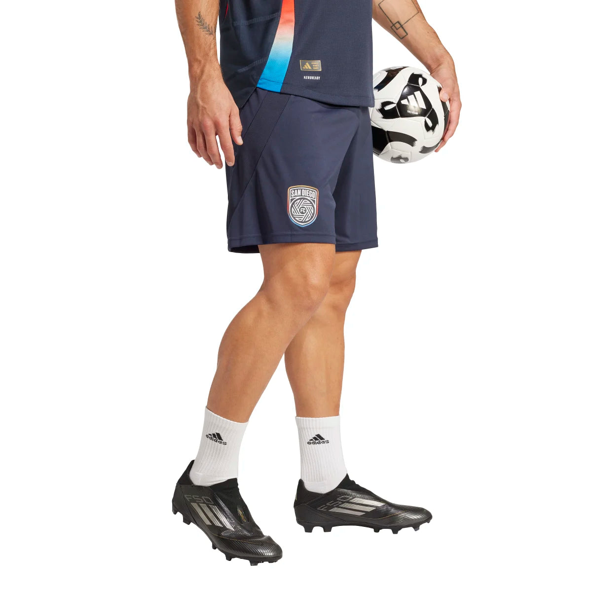 adidas Men's Authentic San Diego FC 25/26 Home Shorts Soccer Uniforms & Apparel All