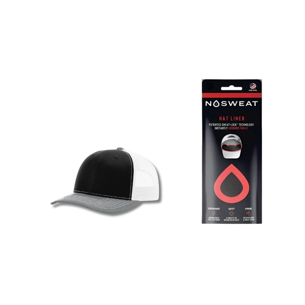 Richardson 112 Trucker Hat with NoSweat Hat Liner Combo Unisex Accessories Hats & Caps