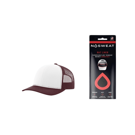 Richardson 112 Trucker Hat with NoSweat Hat Liner Combo Unisex Accessories Hats & Caps
