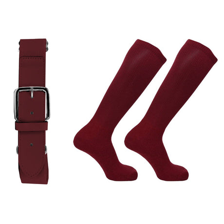 Pear Sox Baseball or Softball Belt/Sock Combo Baseball Socks & Belts All