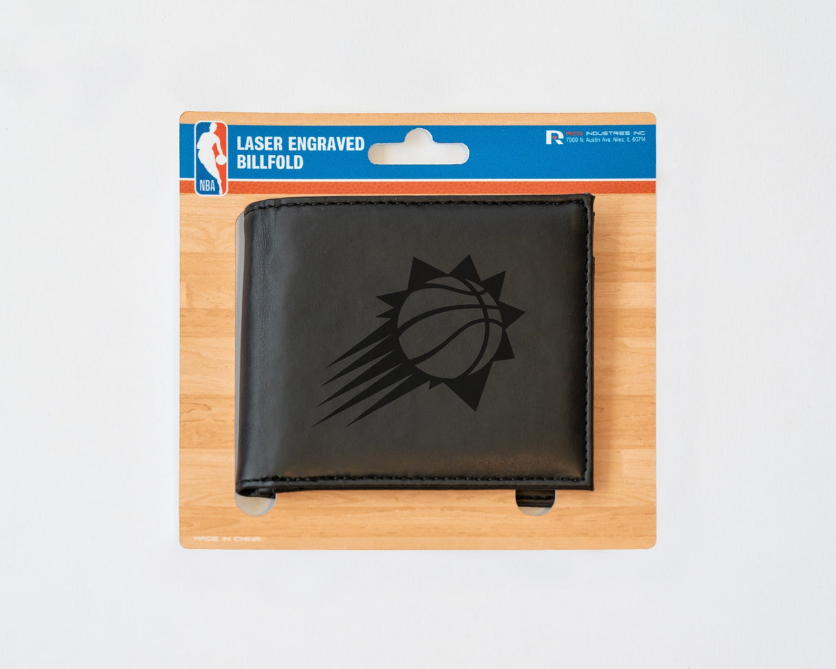 Rico Industries NBA Phoenix Suns Laser Engraved Billfold Wallet-3
