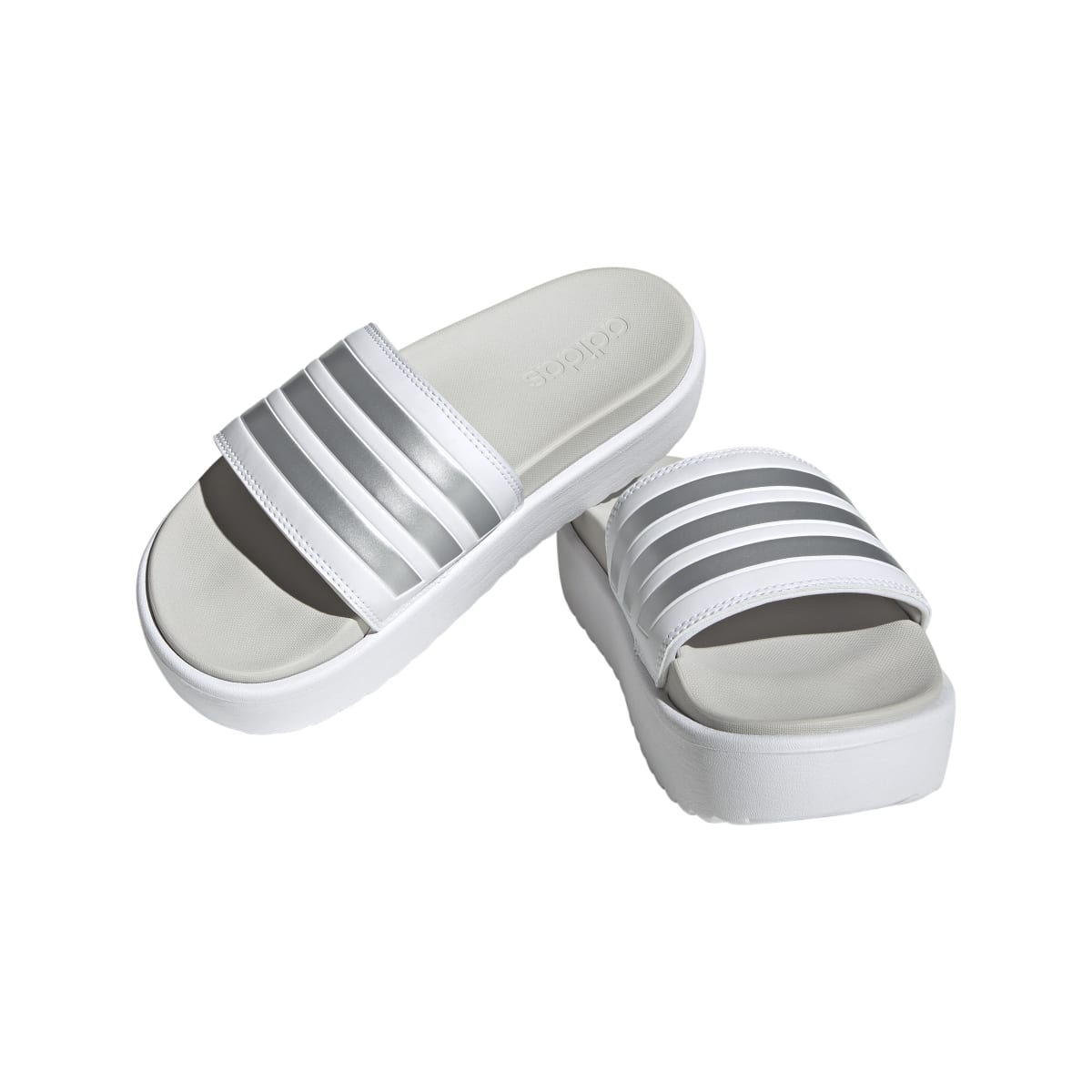 adidas Women's Adilette Platform Slides Womens Footwear Sandals & Slides