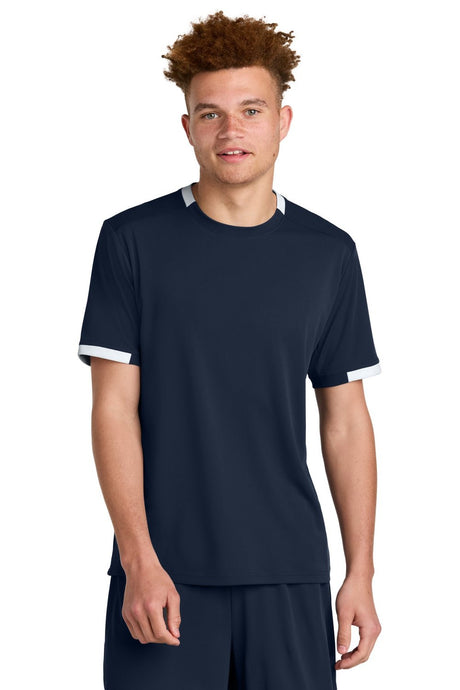 Sport-Tek Men's Club Short Sleeve Crew ST440 Mens Apparel Shirts & Tops