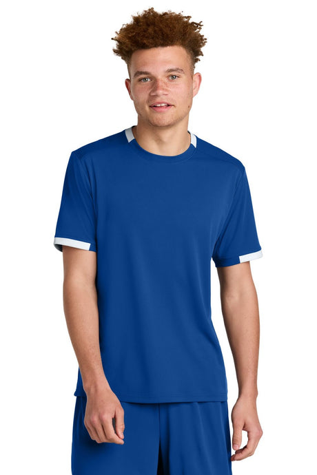 Sport-Tek Men's Club Short Sleeve Crew ST440 Mens Apparel Shirts & Tops