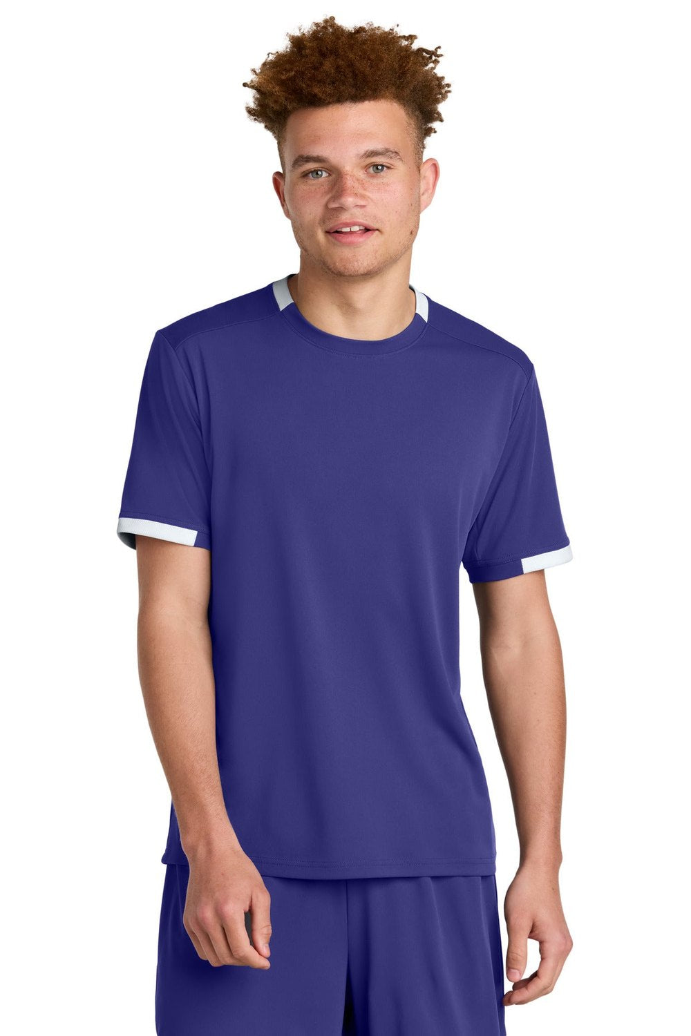 Sport-Tek Men's Club Short Sleeve Crew ST440 Mens Apparel Shirts & Tops