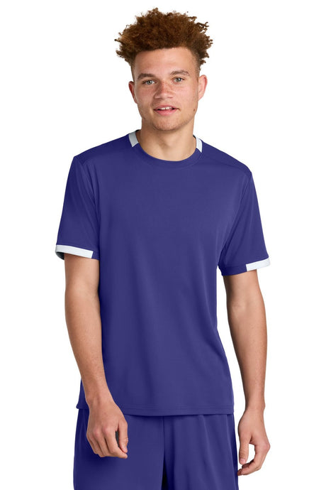 Sport-Tek Men's Club Short Sleeve Crew ST440 Mens Apparel Shirts & Tops